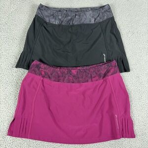 LOT OF 2 Brooks Skort Womens M Running Lined Equilibrium Pickleball Tennis Skirt